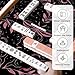 Mahjong Mat for Table Floral Mystical Butterfly Snakes All Seeing Eye Pink Black 31.5