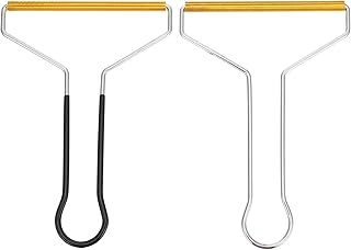 POPETPOP 2 peças de removedor de fiapos portátil, removedor de fiapos, reutilizável, dupla-face, raspador de fiapos, escova de viagem para remover pelos de animais de estimação, poeira em roupas e móveis