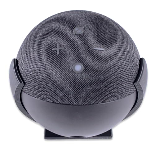 Decoralin Echo Dot Wall Mount (4th & 5th Generation) - With Screws and Fixings - Easy to Install (Black)