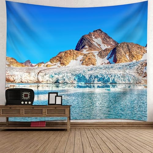 Tapisserie ciel bleu et lac 220x240cm pour décoration murale de chambre d'enfant