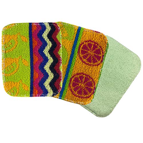 Scrub-Wow: Scrub & Wipe 2-in-1 - The Original European Scrubby + Microfiber. Non-Scratching Scouring Cleaning Pad with Heavy-Duty Reusable Household Cleaning Cloth, Safe for Teflon, Assorted Colors