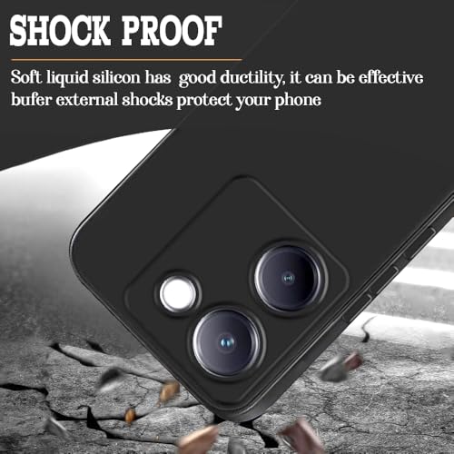 Image of Back Cover for Vivo Y200 Pro 5G / Y300 Plus 5G | Full Camera Protection | Premium Liquid Silicon Case | Flexible Bumper Case for Vivo Y200 Pro 5G / Y300 Plus 5G (Grey)