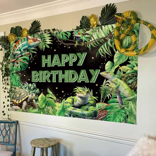 Fondo para fotos reptil 7x5ft MEHOFOND negro miniatura 4
