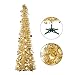 VEYLIN Árbol de Navidad artificial plegable de 1,5 m y 1,5 m...