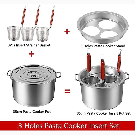 Ensemble de cuiseurs à pâtes multifonction pour cuire et égoutter