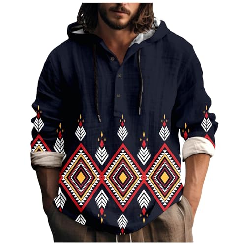 Chemise à capuche homme contre la chaleur tissu aspect lin léger