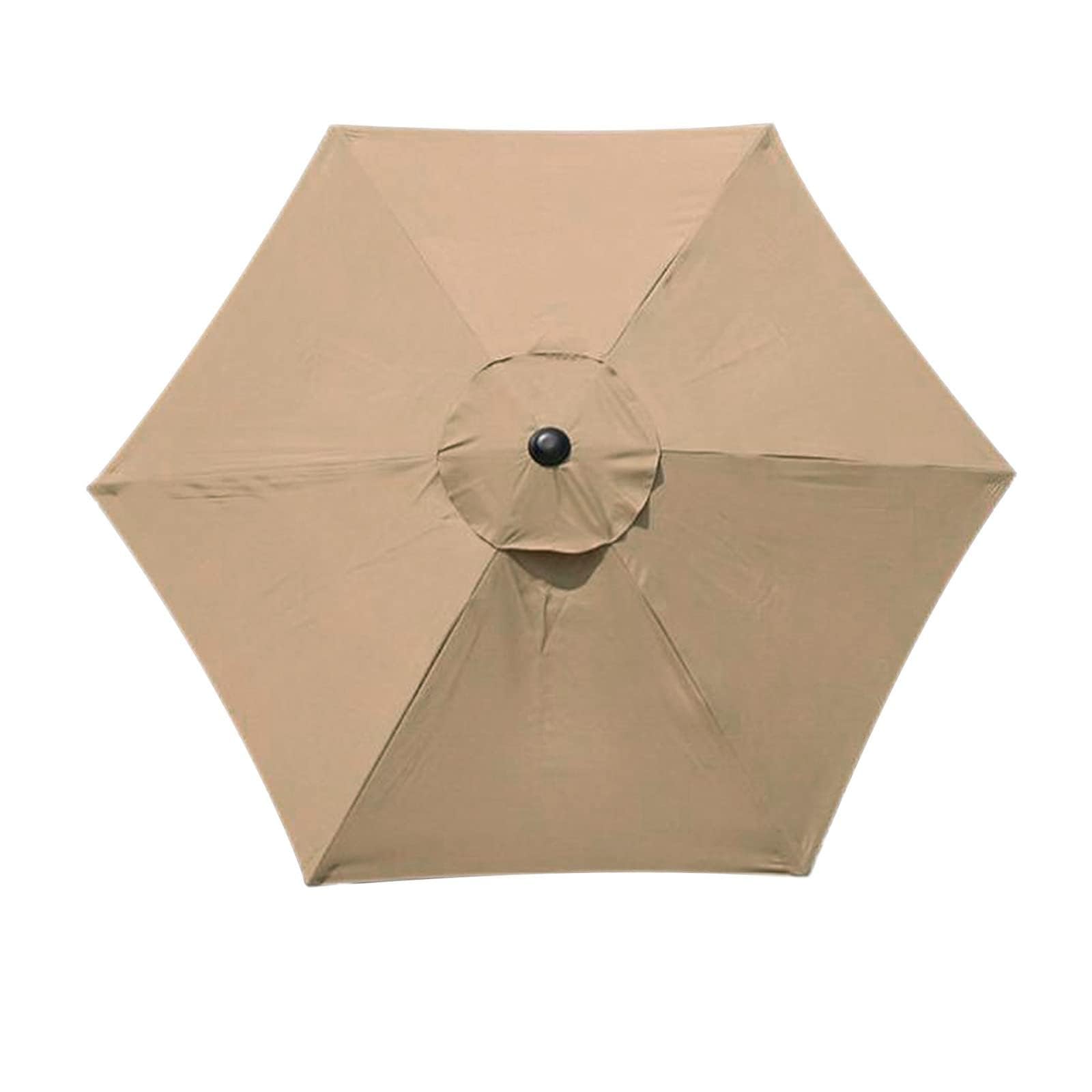 Fofetbfo Patio Umbrella Outdoor Table Market Yard Umbrella, Patio Market Table Umbrella with Push Button Tilt and Crank, Patio Umbrella for Backyard, Poolside, Lawn and Garden(ONLY CANOPY)