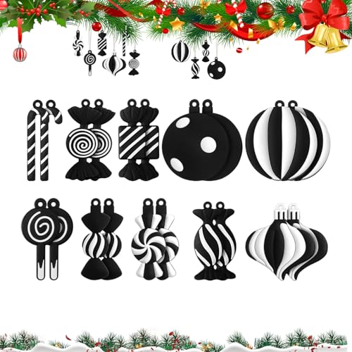 KLINNA 10 Stück Weihnachtsbaumschmuck,...