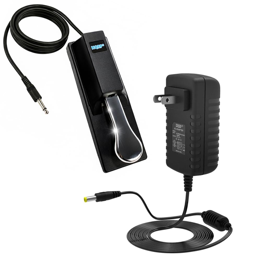 Amazon.com: HQRP AC Adapter & Sustain Pedal Compatible with Casio