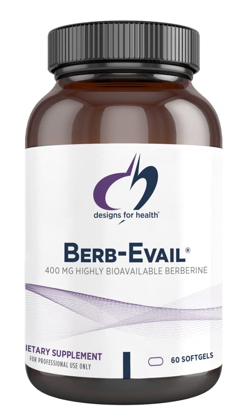 Designs for Health Berb-Evail - 400mg Berberine HCl (Hydrochloride) Supplement with Improved Absorpt