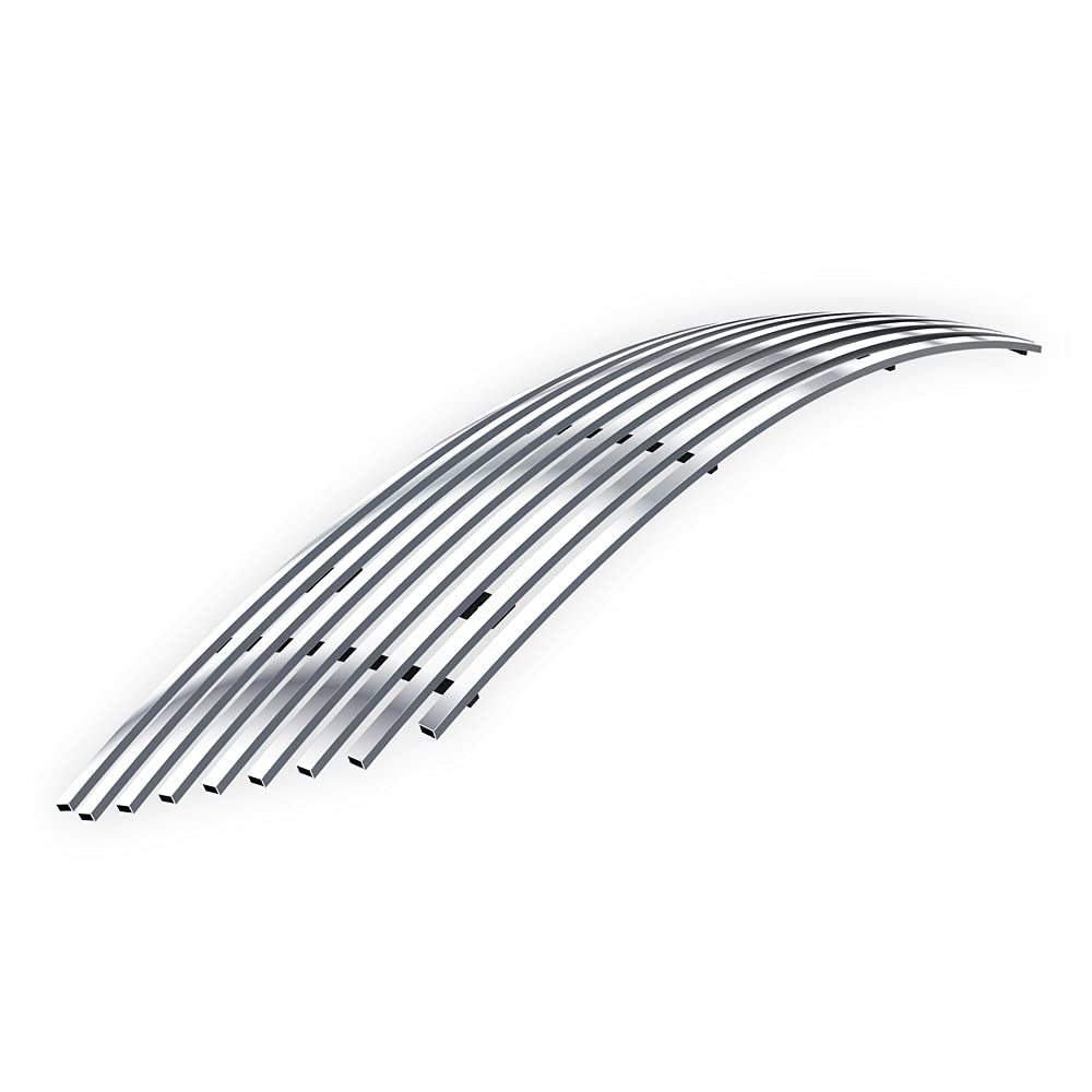 APS Compatible with Mazda Mazda 3 2004-2006 Sport Hatchback Lower Bumper Stainless Steel Chrome 8x6 Horizontal Billet Grille Grill Insert M66237A