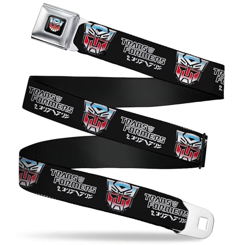 Cinturón Transformers Autobots con hebilla de clic que soluciona el ajuste incómodo