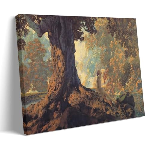 Affiche Art Déco Maxfield Parrish 1928 Rêve en Grand Format 50x75 cm