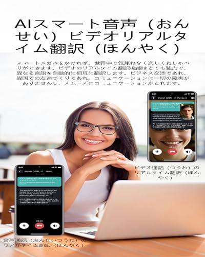Domars Domars スマートグラス AIスマートメガネ W100-A の商品画像 1