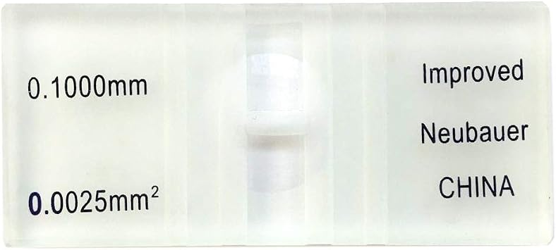 Hemocytometer Blood Counting Chamber with 100 Cover Slips Hemacytometer Blood Cell Counting
