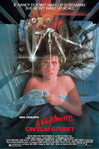 Nightmare On Elm Street Movie Poster, Size 24X36 #TOP12