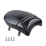 Anzio Black Leather Rear Seat Motorcycle Passenger Pillion Compatible with Victory Boardwalk Judge Kingpin Vegas