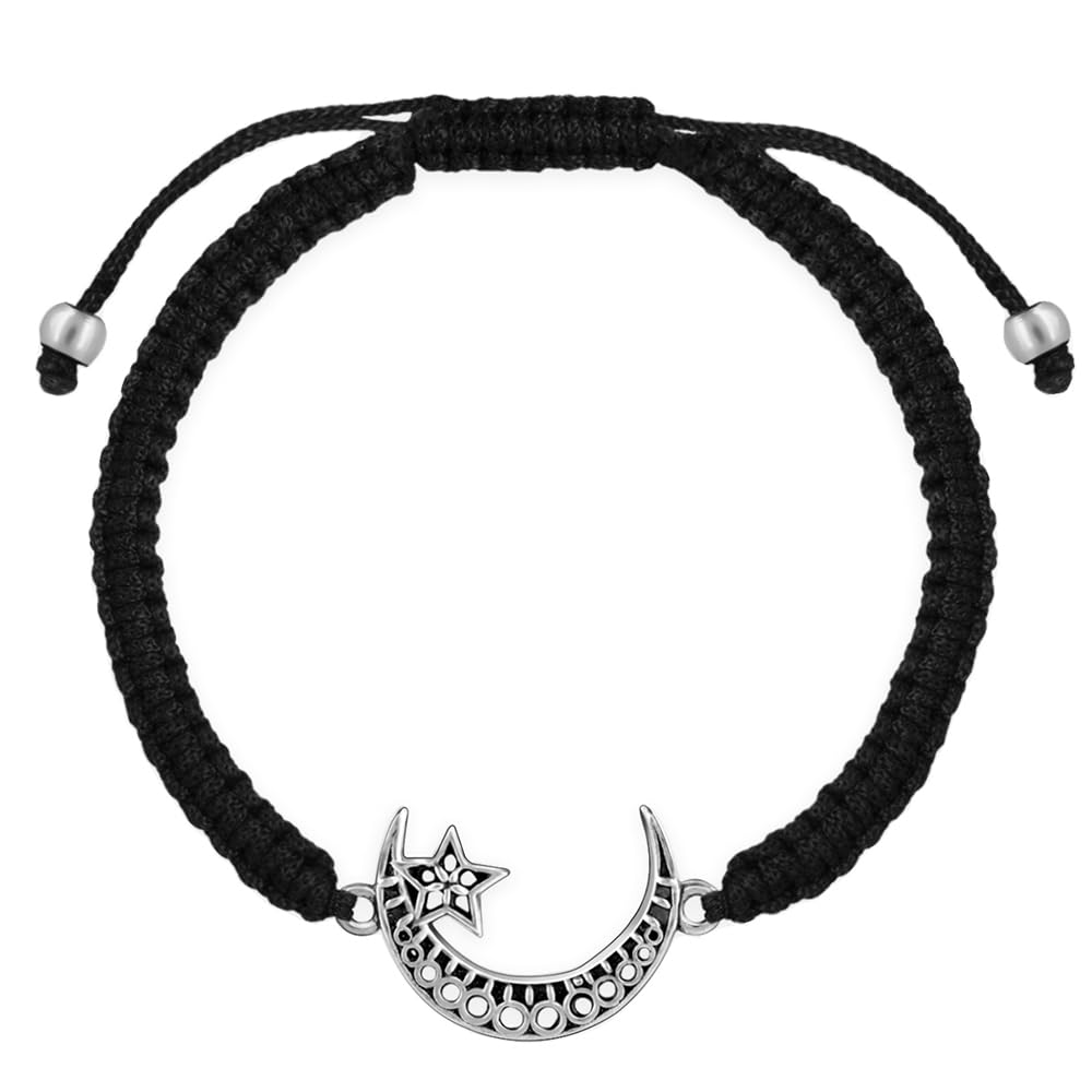 GIVA Avni 925 Oxidised Silver Threaded Moon Star Bracelet,Adjustable Rakhi Rakshabandhan Gift For Sister Bhabhi,Gifts For Women&Girls|With Certificate Of Authenticity And 925 Stamp|6 Month Warranty* (B09HCG595S) Amazon Price History, Amazon Price Tracker