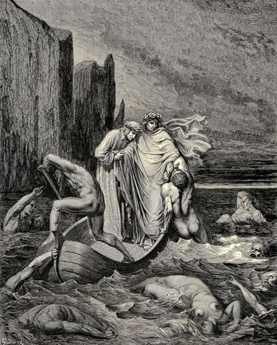 Affiche toile Gustave Doré Inferno pour sublimer un bureau élégant 60x90cm
