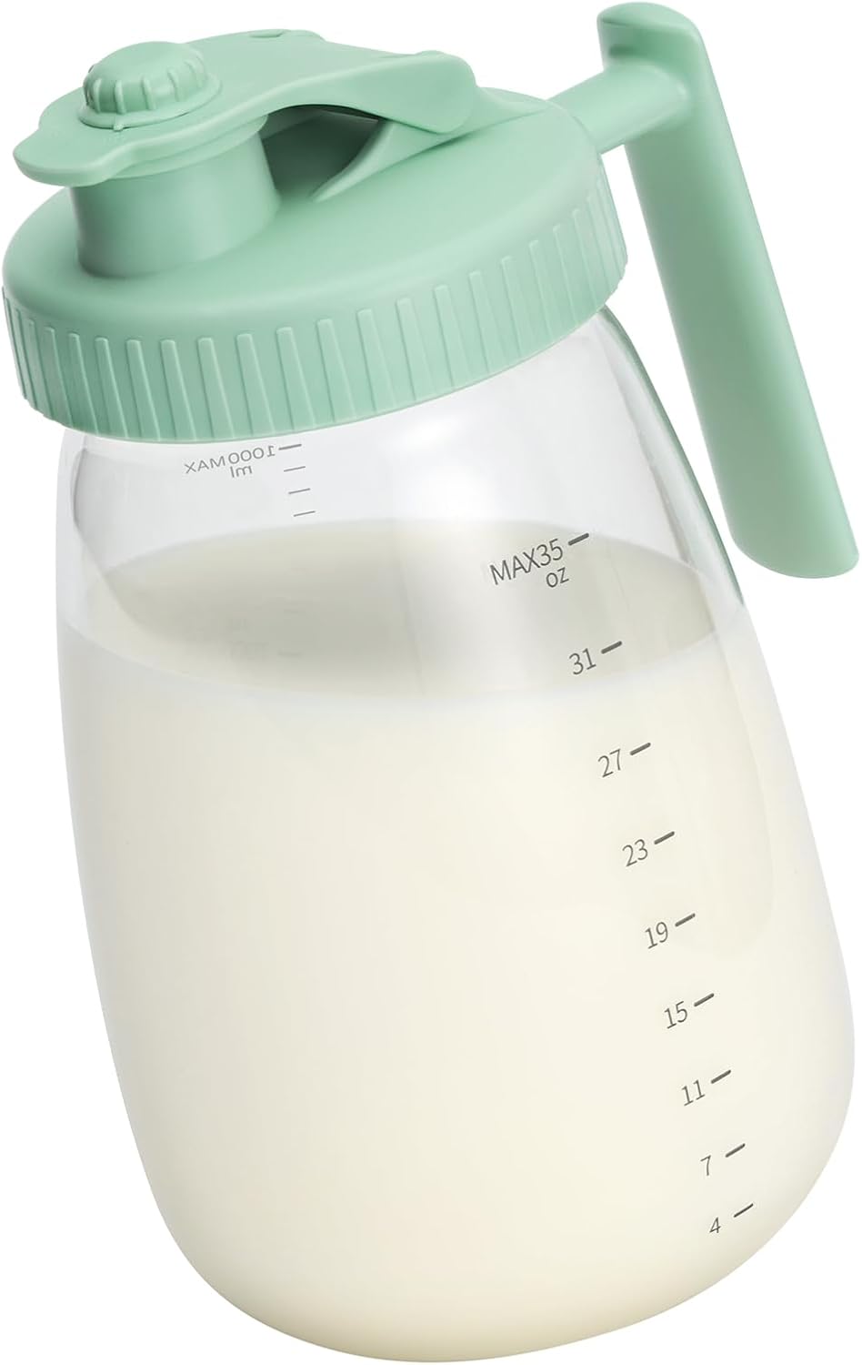 haakaa Glass Breast Milk Pitcher with Date Indicator, 1000ml/35oz