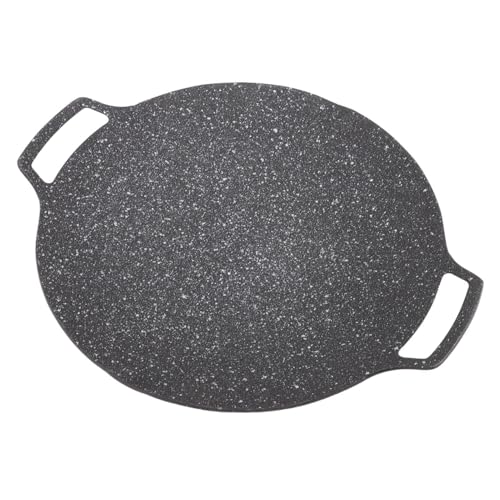 Parrilla Antiadherente Coreana, Placa Barbacoa Redonda, Sartén Parrilla Circular 33cm Gas