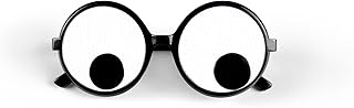 NAKIMO Googly Eyes Glasses Funny Costume Wiggle Eyes Novelty Shades Funny Glasses Accessories for Party (Pack of 1)