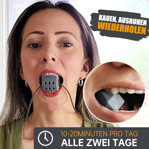 Jawline Trainer JVR – 2 Stück Kiefer Trainingsgerät für Gesichtsmuskeln