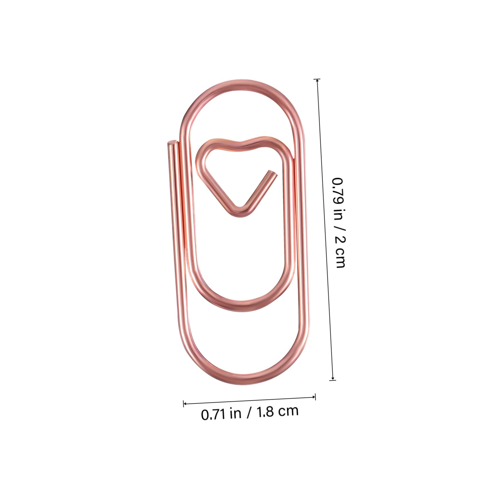 Gadpiparty 5 Set Mini Love Paper Clip Fermacarte Fermacarte Piccole Clips Cuore Mini Clip Di Carta Arredamento Novità Graffette Piccole Libri Di Carta Graffetta Piccola Metallo 200 Pezzi * 5