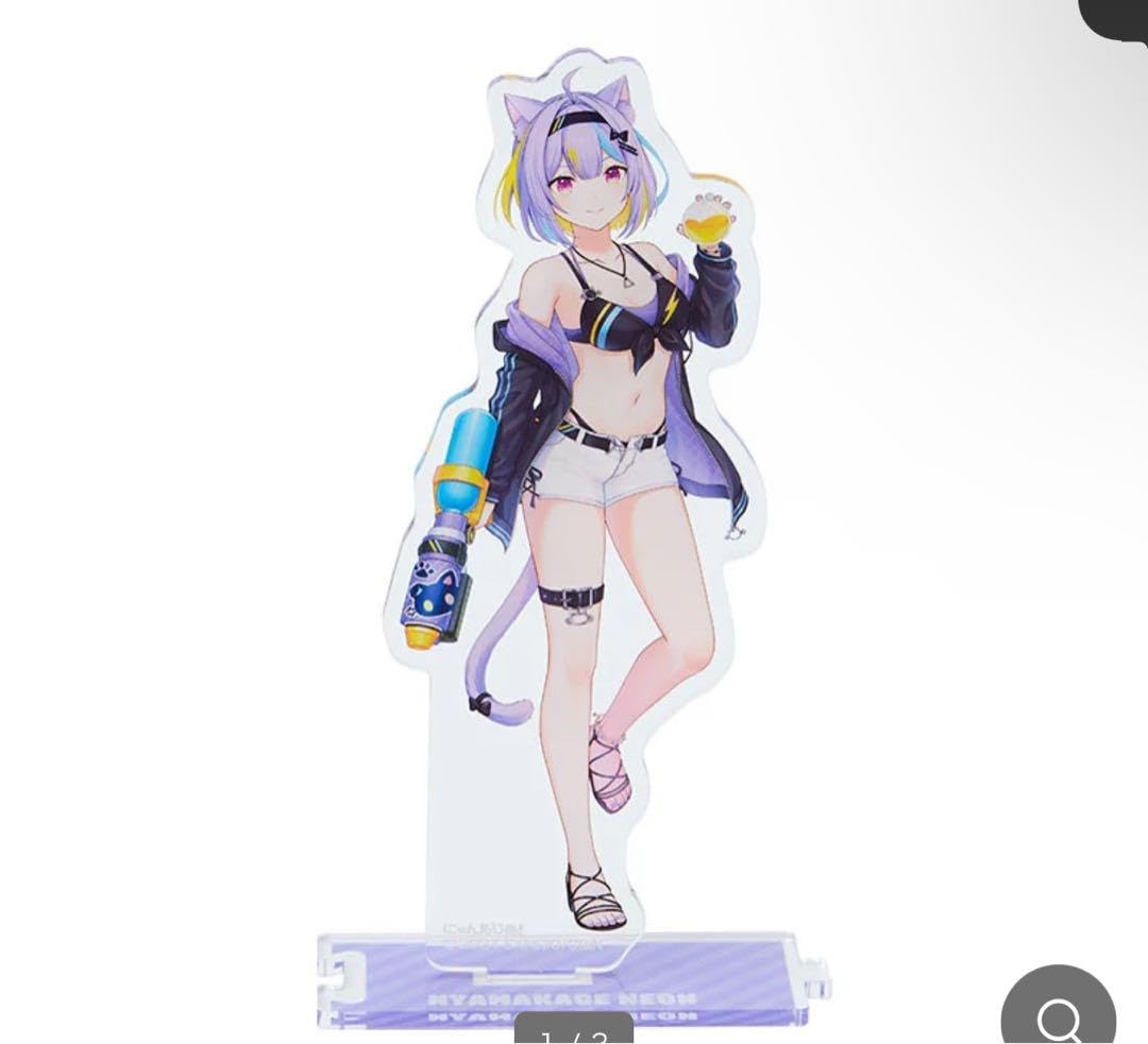 Amazon.co.jp: にゃんたじあ （若魔影ネオン） アクリルスタンド（水着
