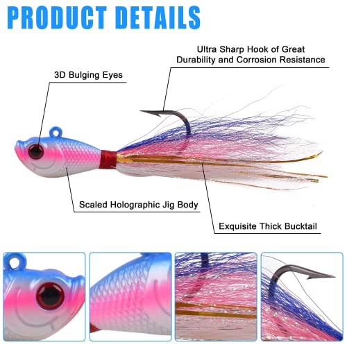 Bucktail Jigs Saltwater Fishing Lures - Image 2