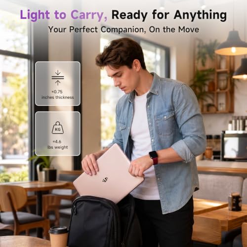 Image of NIMO 17.3 inch Light Gaming Laptop, AMD Ryzen 7 7735HS, 32GB DDR5 1TB SSD | Windows 11, FHD IPS 180 View, Fingerprint, Backlit Keyboard, 100W Fast Charging, WiFi 6E Computer, for Business & Student