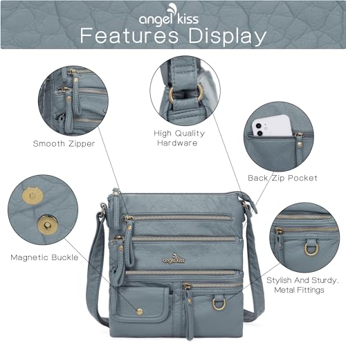 Image of Angel Kiss Small Shoulder Bag for Women Crossbody Purses and Handbags Multi Pockets Hobo Bags