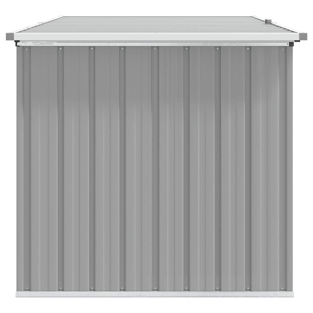 Gartenbox Grau verzinkter Stahl 171x99x93 cm mit Klappdeckel wetterfest wasserdicht großer Stauraum für Kissen Auflagen Polster Balkon Terrasse Outdoor