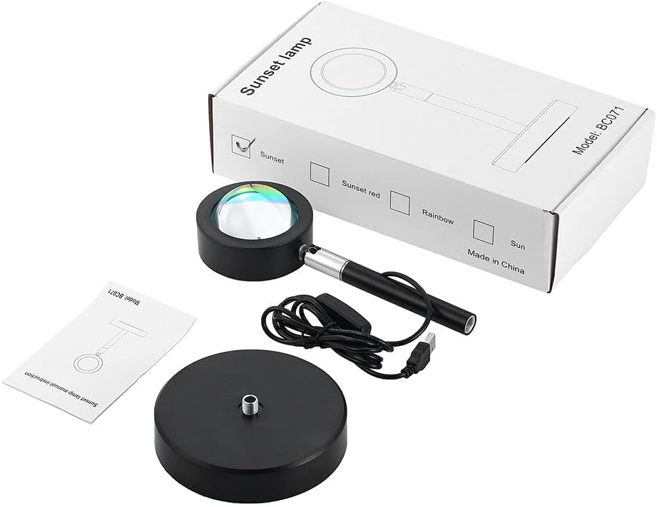 Haowen LED Floor Lamp Living Room Stand Lamp Projector Down Lamp Projection Lamp Rainbow 27 * 25mm