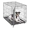 MidWest Homes for Pets Newly Enhanced Single Door iCrate Dog Crate Includes Leak Proof Pan Floor Protecting Feet Divider Pane l New Patented Features