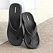 Okabashi Women’s Maui Flip Flops - Sandals (ML - (W8-9), Black)
