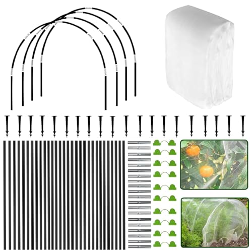 HIQE-FL 30Pcs Pflanztunnel Bögen,3X10M,Gewächshausreifen...