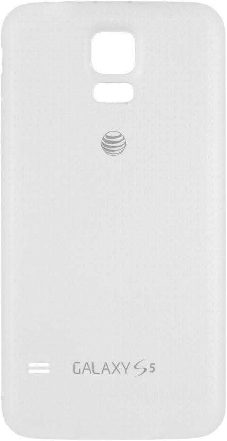 OEM Samsung Galaxy S5 SM-G900A AT&T Battery Door Back Cover Replacement - Shimmery White