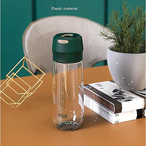 Waterfles Sportfles Plastic Waterflessen 600 ml / 20 Oz Easy Carry Jug voor Running Atletische Excerise Wandelen Outdoor Fles (kleur: wit) - Image 6