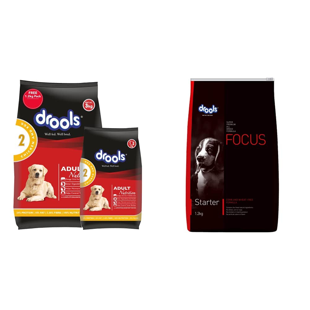See full amazon price history chart for Drools Chicken and Egg Adult Dry Dog Food, 3 kg with Free 1.2 kg&Drools Focus Starter Super Premium Dry Dog Food, Chicken Flavour, 1.2kg Drools Chicken and Egg Adult Dry Dog Food, 3 kg with Free 1.2 kg&Drools Focus Starter Super Premium Dry Dog Food, Chicken Flavour, 1.2kg (B0BP5HKD8X) Amazon Price History, Amazon Price Tracker