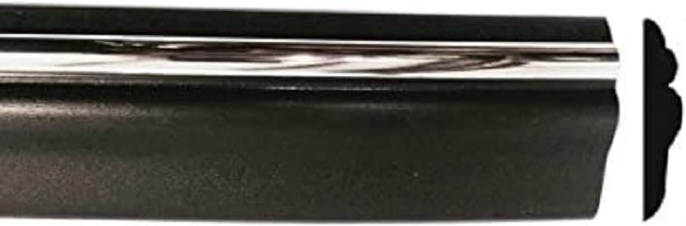 Automotive Authority Black Chrome Side Body Trim Molding Replacement for 1994-1997 Dodge Ram Pickup Truck - 1-7/8" Wide (Half Roll - 12 ft)