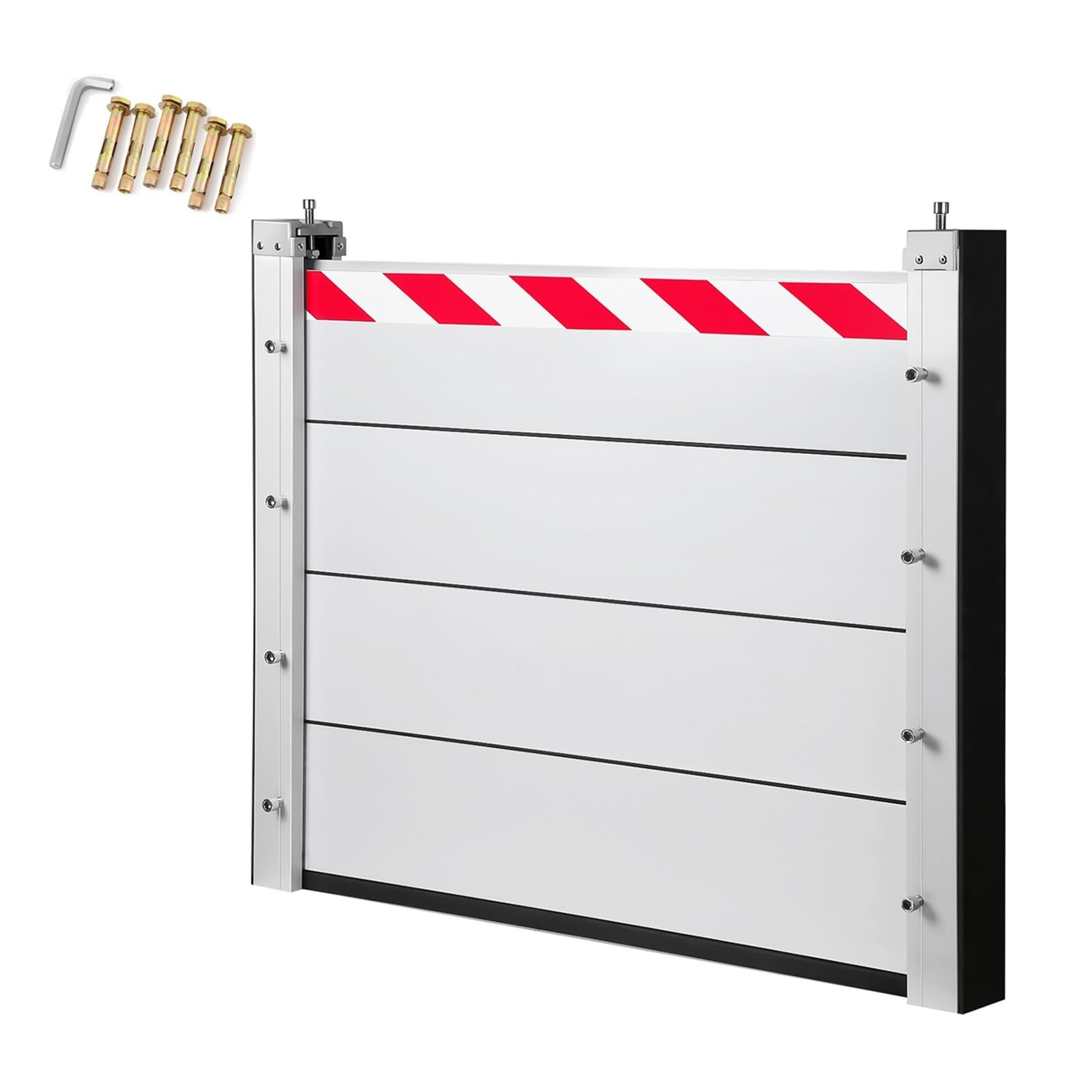 Batardeau anti inondation aluminium 100cm et déflecteur d'eau maison