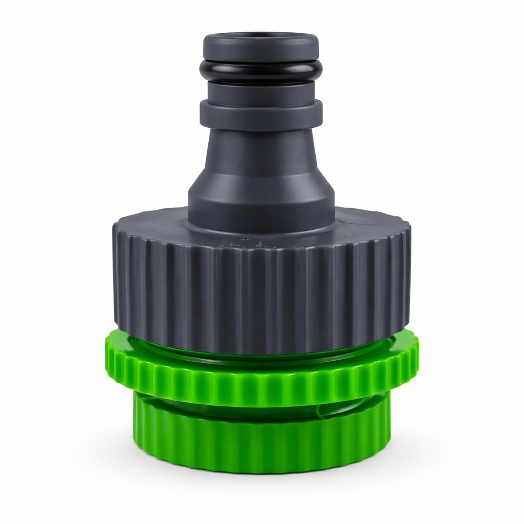 RIEGOPRO Adaptador de Grifo Hembra para Manguera de Jardín – Compatible con 1/2" 3/4" y 1" – Conexión Estanca y Rápida sin Fugas