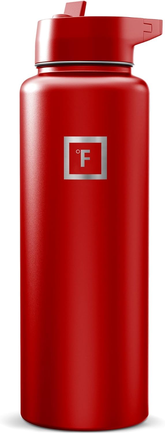IRON °FLASK 40 oz Wide Mouth Water Bottle with Straw