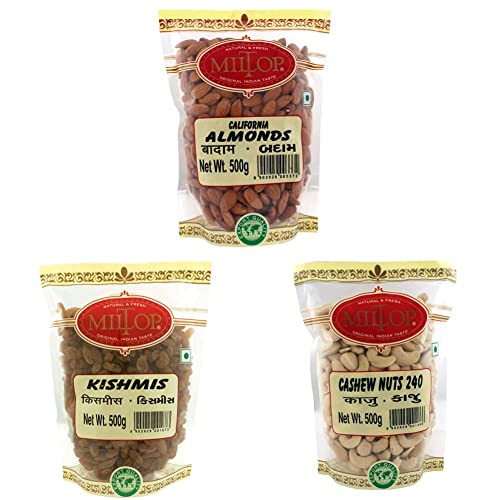 Image of Miltop California Almonds, 1kg,Raw