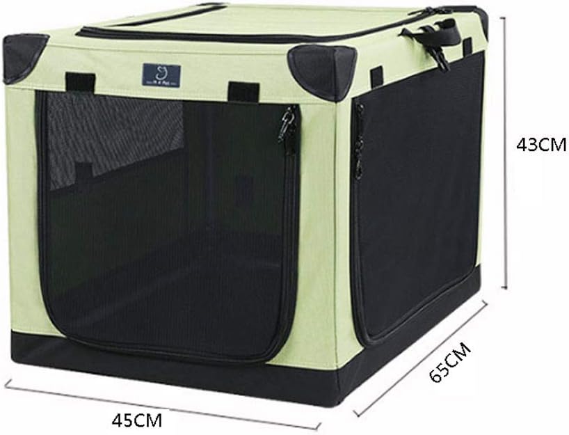 Pet Bed Car-Mounted Kennel Outing Travel Collapsible Dog Cage Pet Isolation Space Medium Large Kennel Cat House Pet Cushion Bed (S)