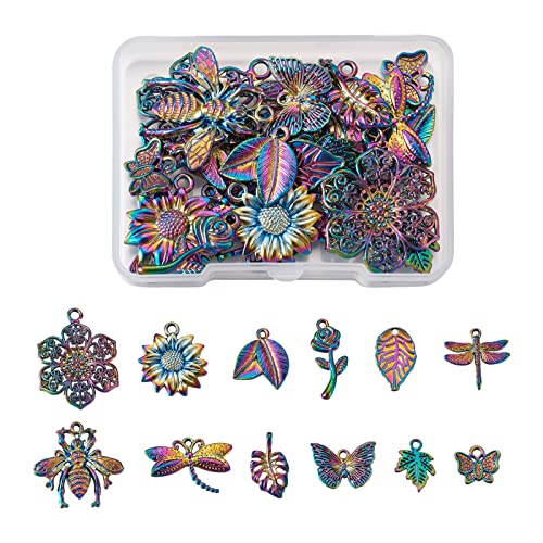 Pendentifs papillon et fleur en alliage pour créer des cadeaux de bijoux faits main