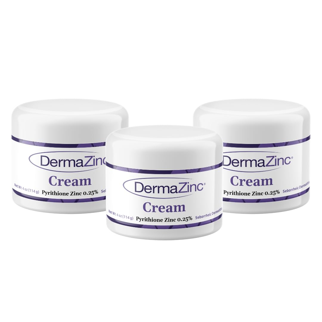 DermaZinc Therapy Cream, Zinc Cream for Skin, SkinDisorder ReliefCream for Psoriasis, Dermatitis, Eczema, and Other Skin Condition Symptoms (Pack of 3)