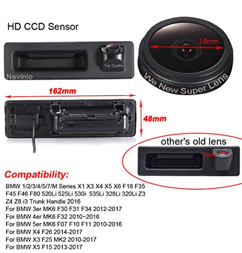 Image of 1280*720 Car Rear View Camera Parking Reverse Camera replacement for BMW 1 /2 /3 /4 /5 /7 /M Series X1 X3 X4 X5 X6 F18 F15 F35 F45 F30 F31 F34 F30 F31 F10 F11 F26 F25 F15 520Li 525Li 530i 535Li 328Li 320Li
