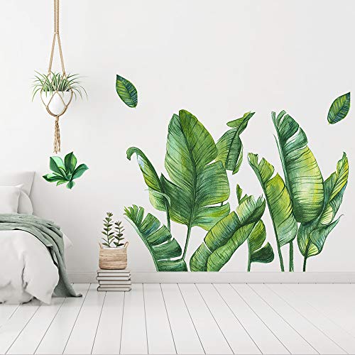Vinilos Decorativos Hojas Tropicales Verdes 29.5x43.3 in miniatura 4